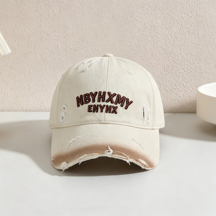 Herre Casual Slittet Teksturert Baseball Caps Skanto