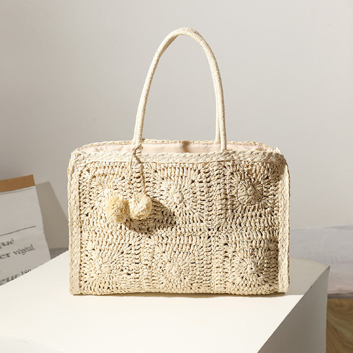 Handmade macrame beach bag Skanto