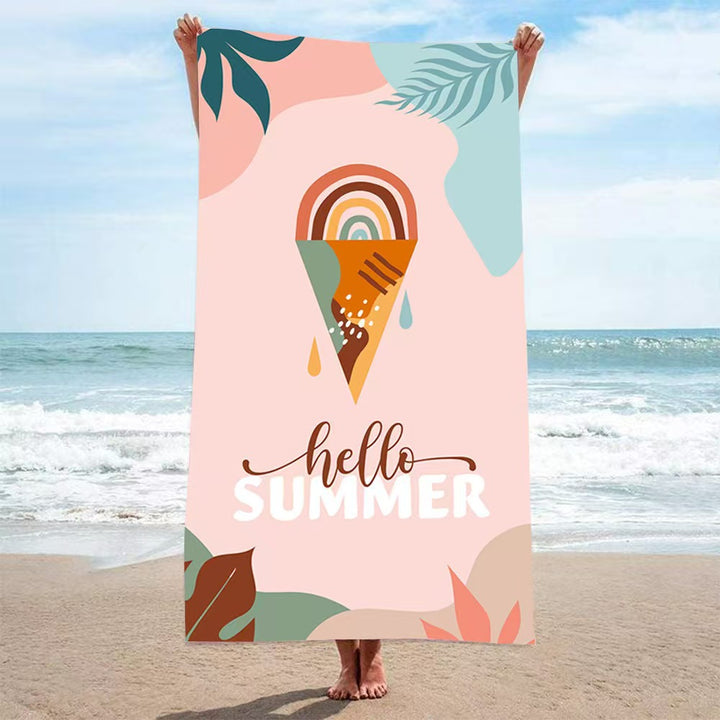 Women's beach towel with creative golf theme Skanto