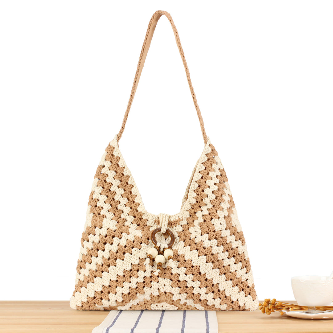 Håndlaget Macramé skulderveske Skanto