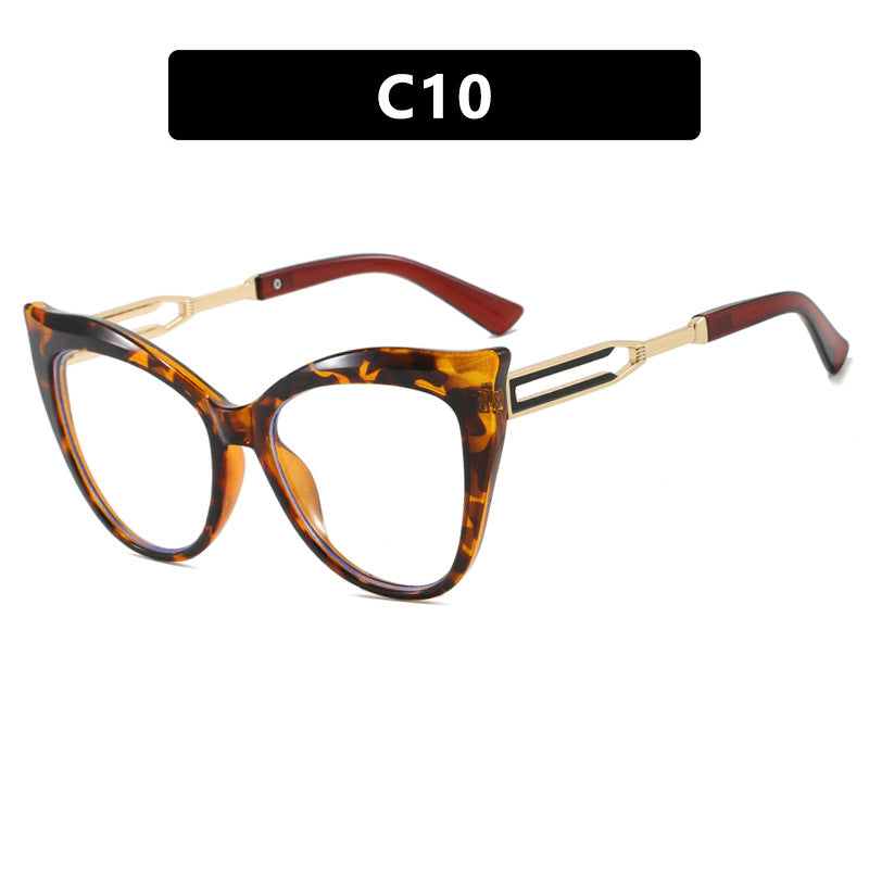 Women's cat-eye glasses with elegant metal frame Skanto