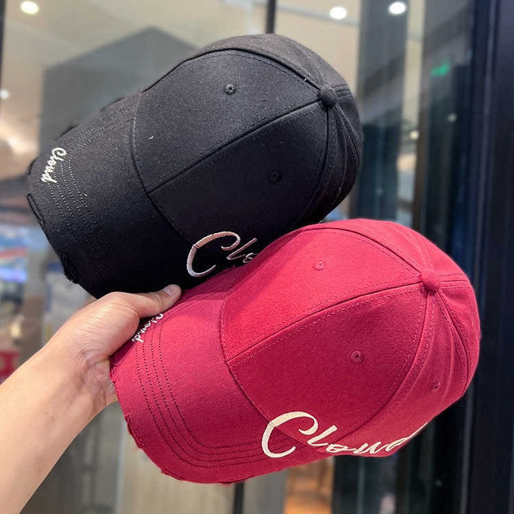 Kvinne Slitt Casual Bomull Baseball Cap Skanto