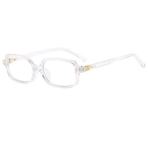 Dame moteriktig solbrille med elegant plastramme og originalt design Skanto