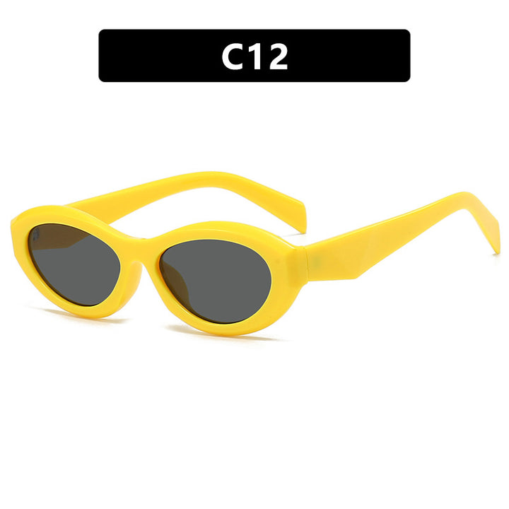 Dame elegant Cat-Eye solbrille med beskyttende UV-filter og moteramme Skanto