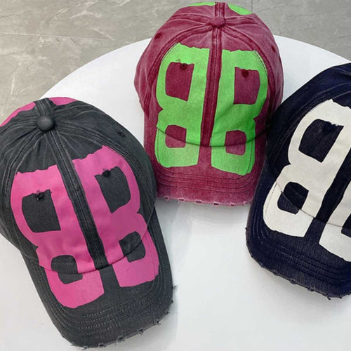 Unisex Slittet Vintage-Inspirert Baseball Caps Skanto