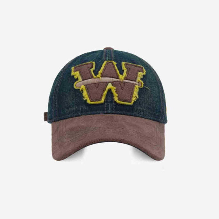 Herre Slitt Denim Baseball Caps Skanto