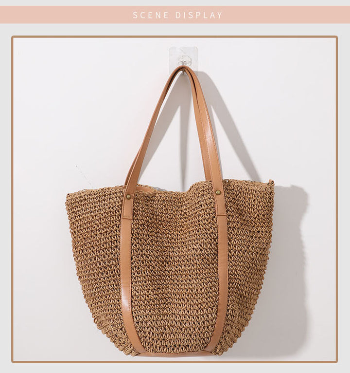 Large Woven Tote Bag with Adjustable Straps Skanto