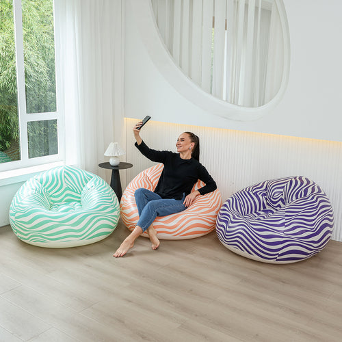 Kvinnelig ergonomisk sitteplass med fargerik design Skanto