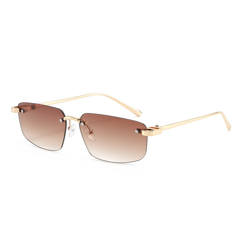 Women's fashionable rectangular sunglasses with minimalist frame Skanto