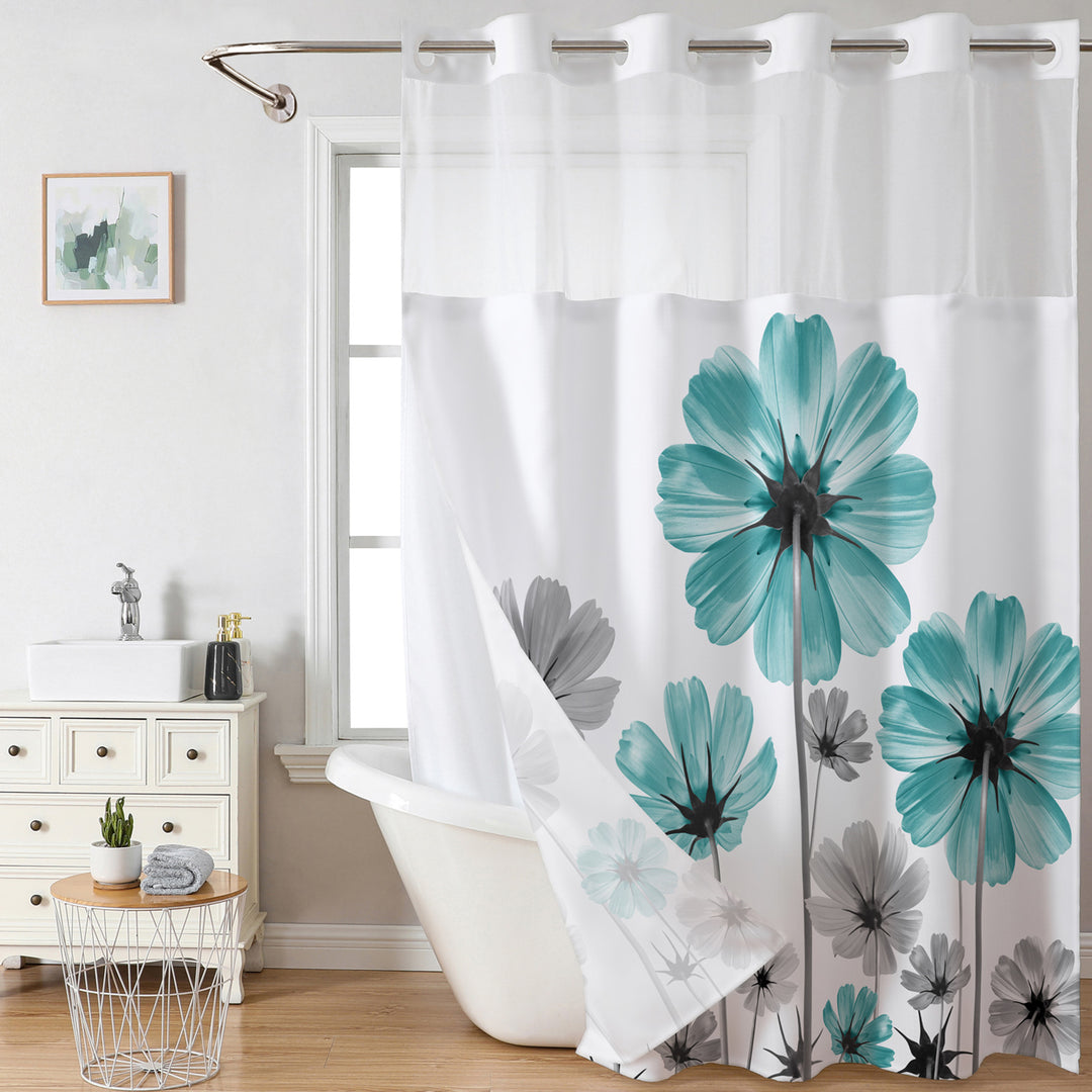 Kunstnerisk Blomster Dusjforheng Skanto