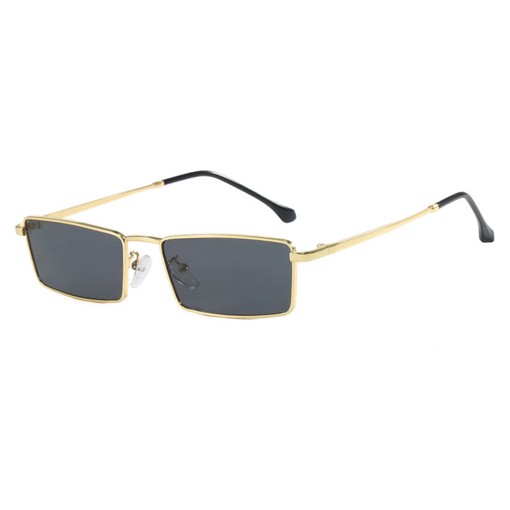 Women's square sunglasses with metal frame and comfortable nose padding Skanto