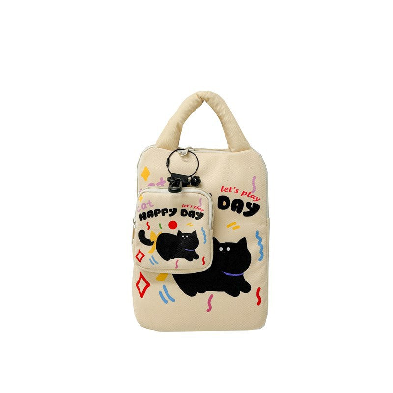 Laptoptas med kreativt kattmønster Skanto