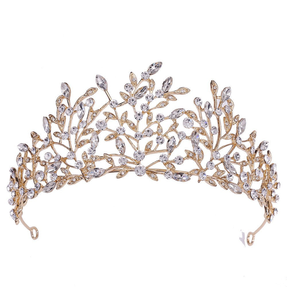 Damer Elegant Hårbånd med blomsterdekorasjoner og krystaller Skanto