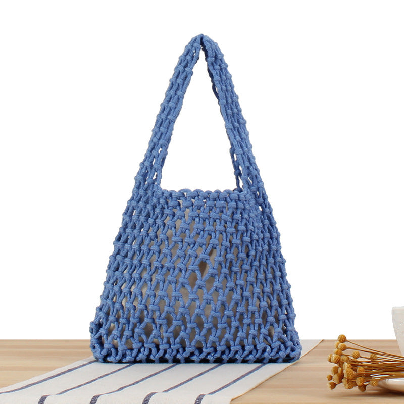 Hand-knotted jute bag Skanto