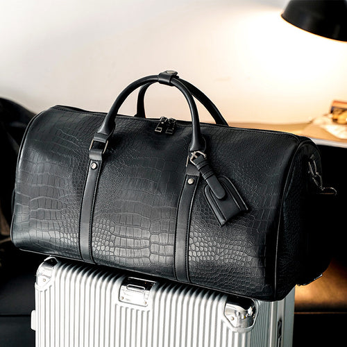 Elegant Reisetote i luksuriøs krokodillelook Skanto