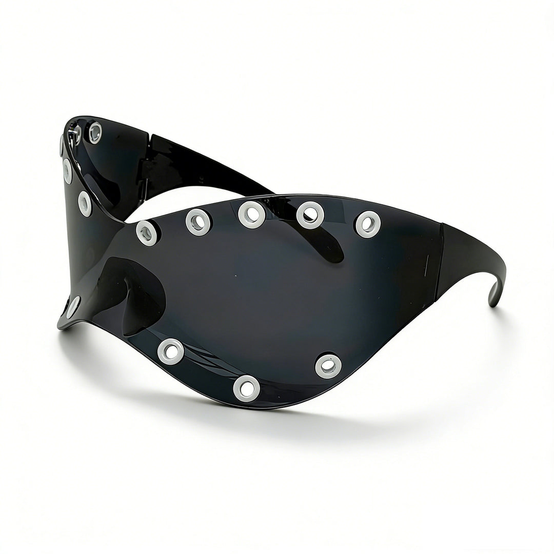 Damer Sporty Designer-solbriller med innovative metalakenter Skanto