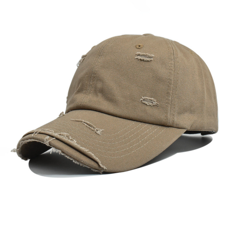 Dame moterisk baseballcap med destroyed-look Skanto
