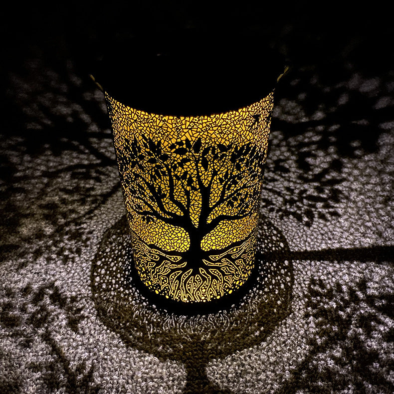 Metal Tree Of Life Projection Lantern Skanto