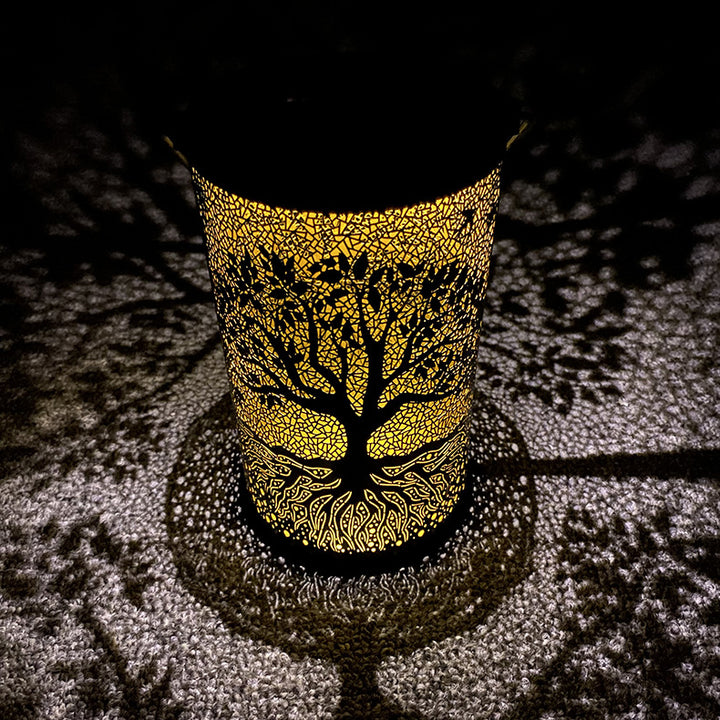 Metal Tree Of Life Projection Lantern Skanto