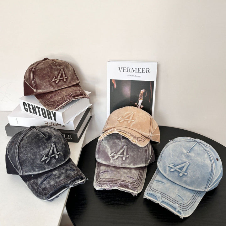 Kvinne's Slitt Vintage Stil Baseball Caps Skanto