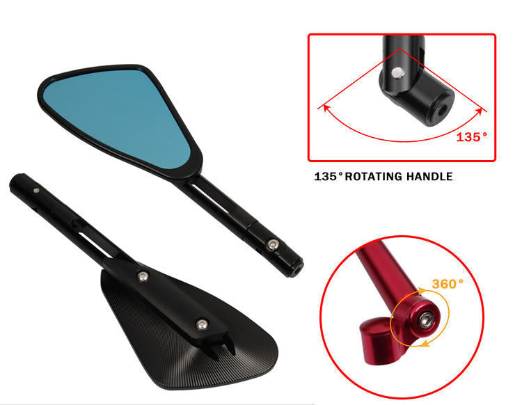 Adjustable Sport Motorcycle Mirrors Rearview Skanto