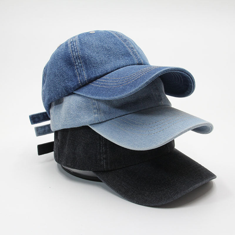 Kvinners Uformelle Justerbare Denim Baseball Caps Skanto