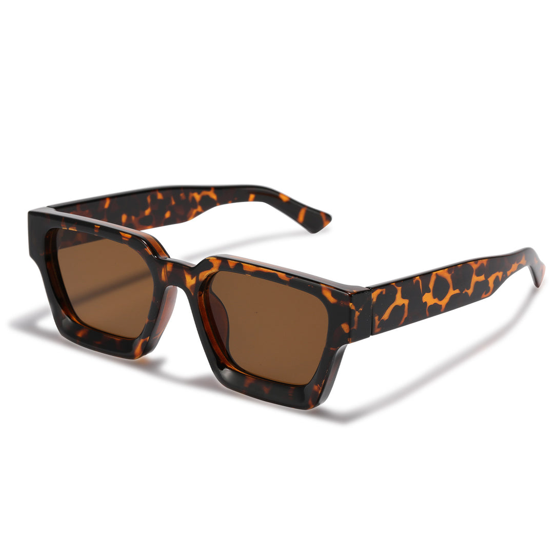 Dame fashion solbrille med klar ramme og gradient linser Skanto