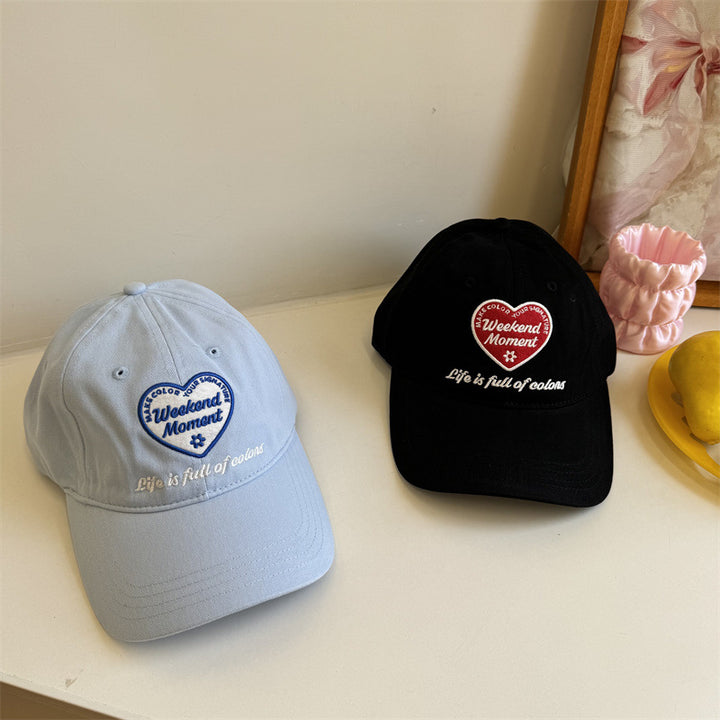 Kvinns Casual Brodert Avslappet Baseball Caps Skanto