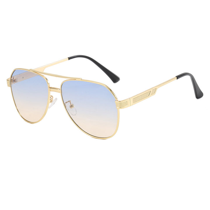 Dame elegant aviator-solbriller med robust metallramme og UV-beskyttelse Skanto
