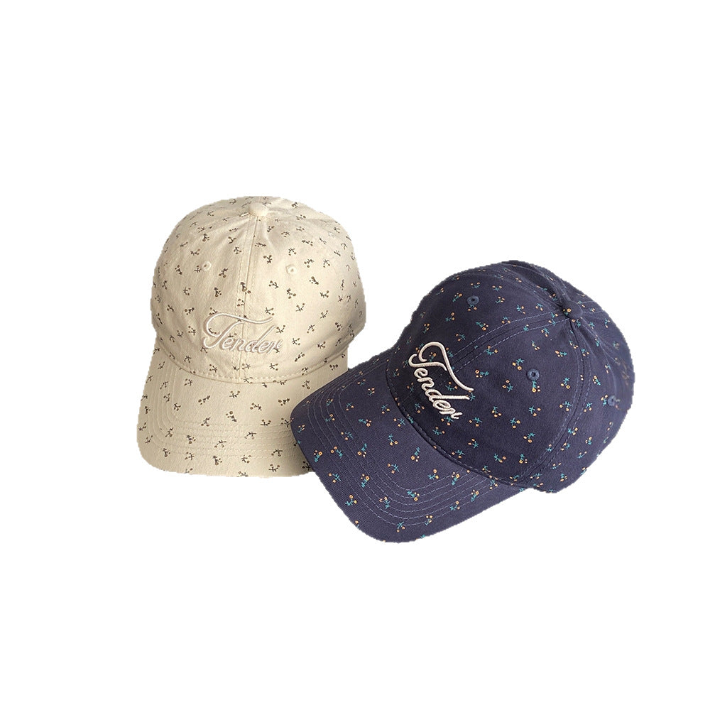 Kvinners trendy blomstret trykt baseballcaps Skanto
