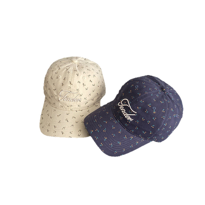 Kvinners trendy blomstret trykt baseballcaps Skanto