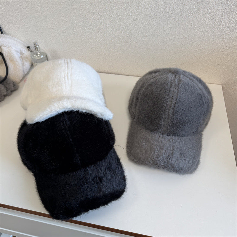 Unisex Plüsch Fuskepels Baseball Caps Skanto