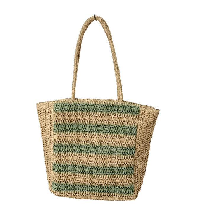 Designer Bastveske med grafisk stripe mønster Skanto