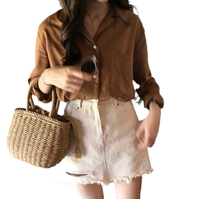 Handmade Rattan Bag with Refined Details Skanto