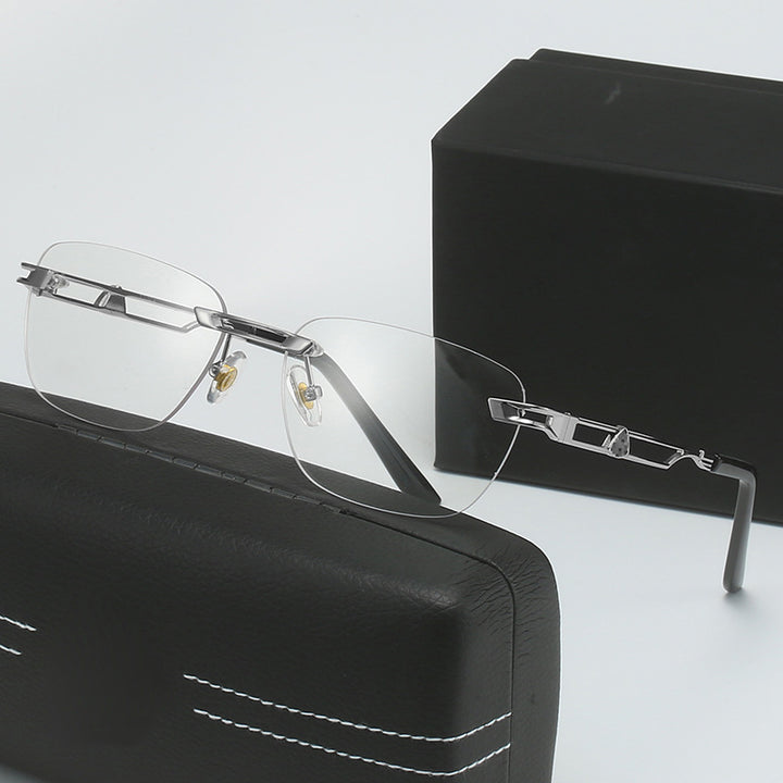 Dame Designer solbrille med elegant metallramme Skanto