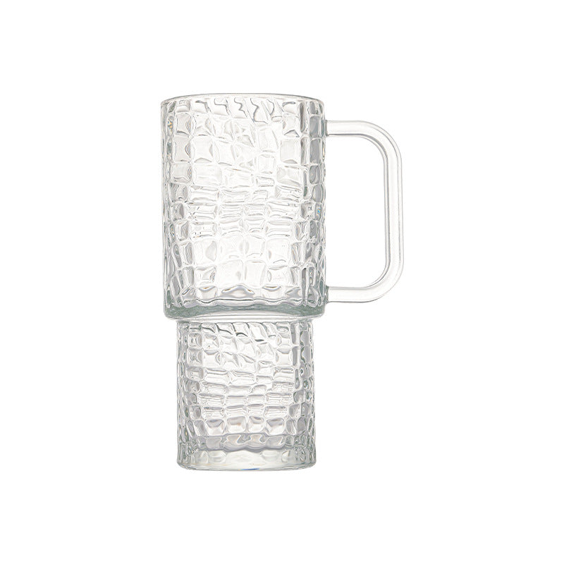 Unisex glass tumbler med teksturert design av Skanto