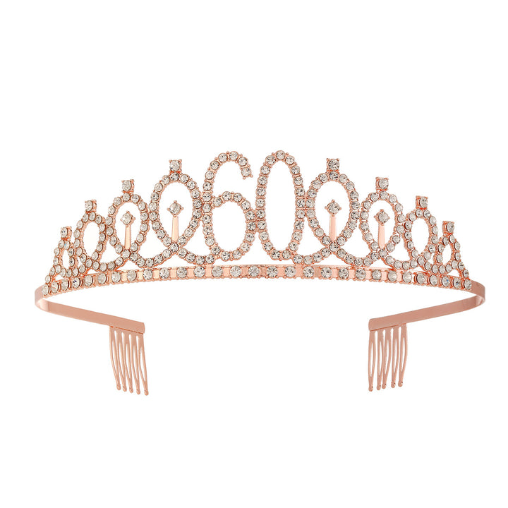 Damer krystall dekorert tiara med elegant design Skanto