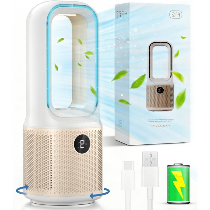 Unisex Turmventilator uten rotorblader med intelligent timer Skanto