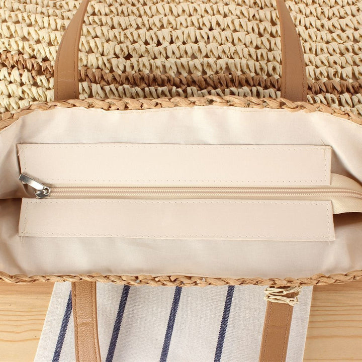 Stor strandveske med elegante detaljer Skanto