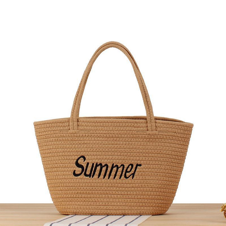 Beach bag in modern basket weave Skanto