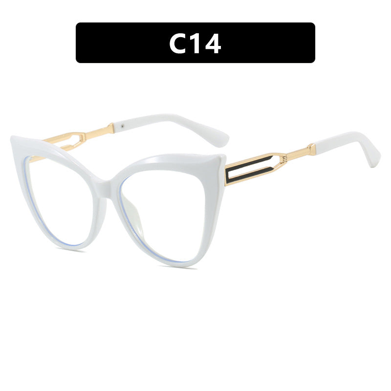 Women's cat-eye glasses with elegant metal frame Skanto