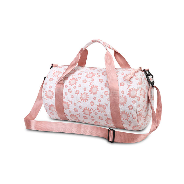 Sporty Duffel Bag with Floral Pattern Skanto