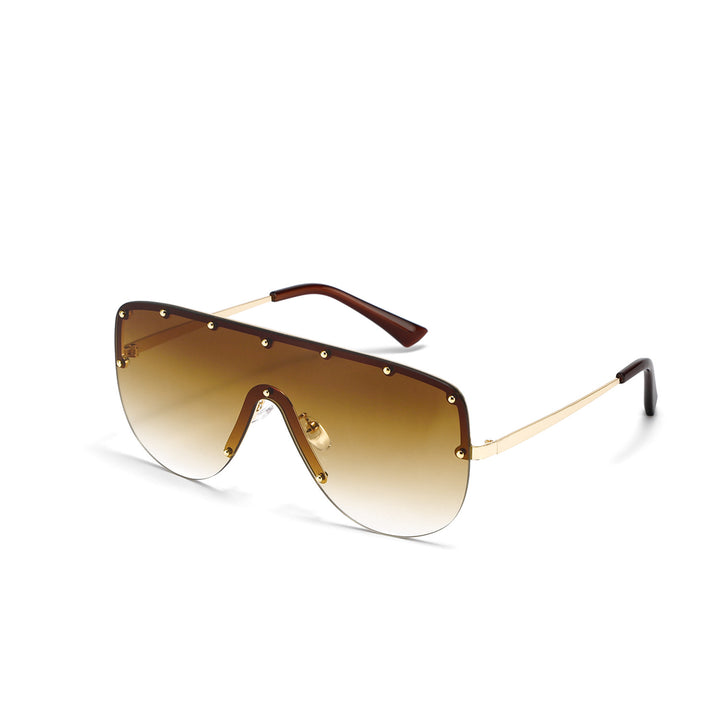 Damer futuristisk oversized solbrille Skanto