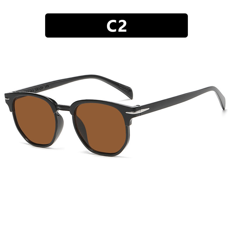 Dame geometrisk solbrille med luksuriøs ramme Skanto