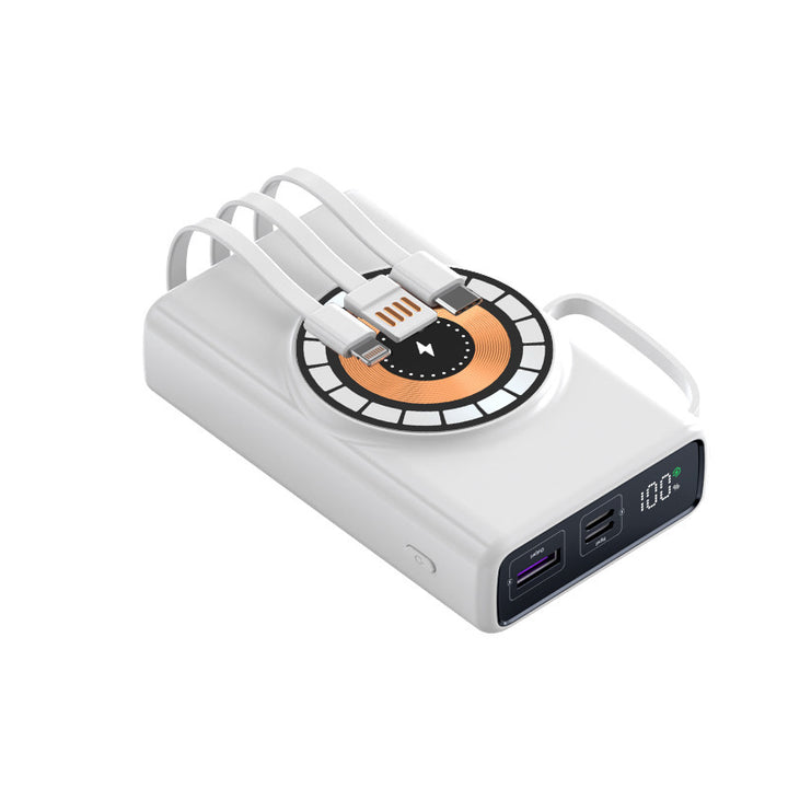Multifunksjonell powerbank med induktiv ladefunksjon Skanto