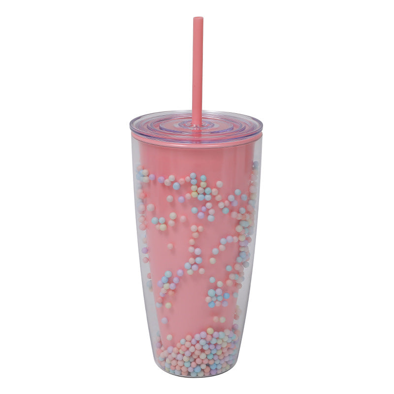 Unisex drikkekopp med stilige fyllmaterialer og fleksibel sugerør Skanto