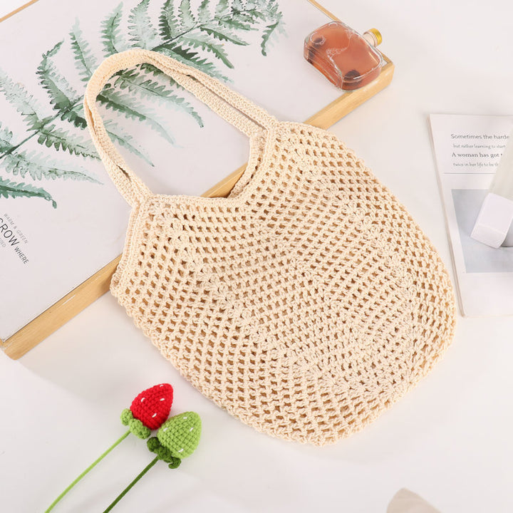 Håndvevd jute tote Skanto
