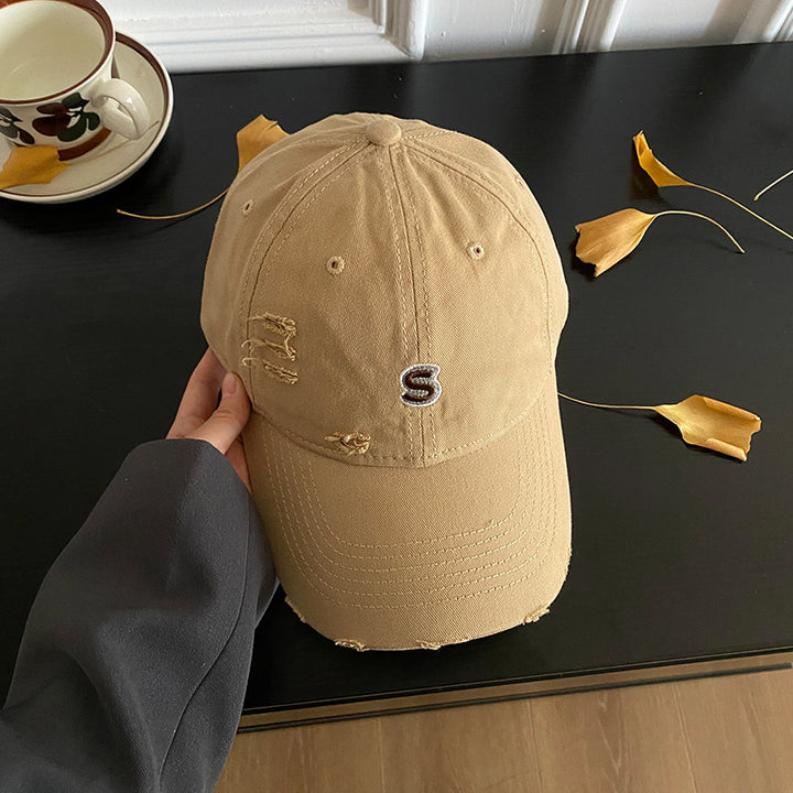 Unisex Slittet Brodert Baseball Caps Skanto