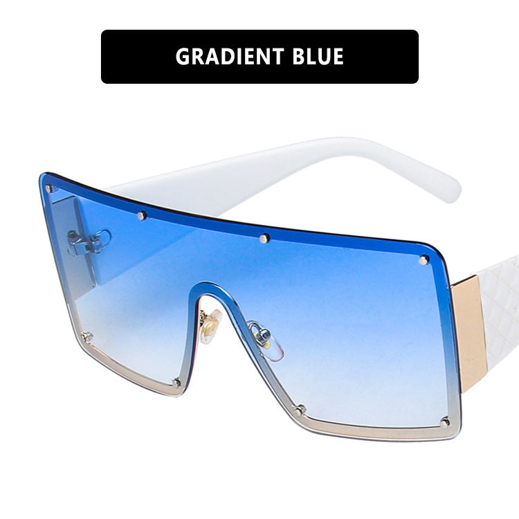 Women's geometric oversized sunglasses with gradient lenses Skanto