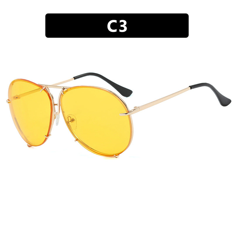 Women's Aviator Sunglasses with Stylish Metal Frame and UV Protection Skanto